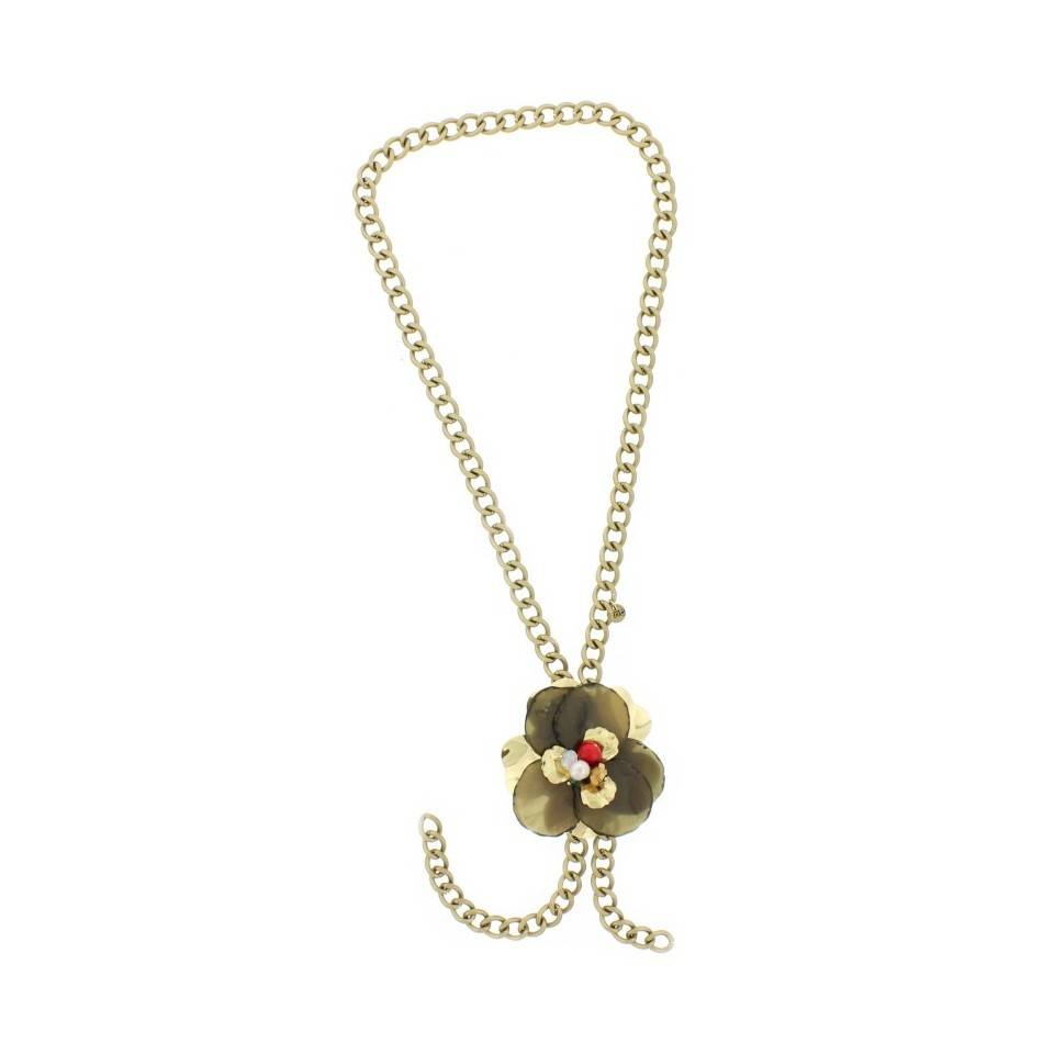 COLLAR LARGO CADENA COLG. FLOR