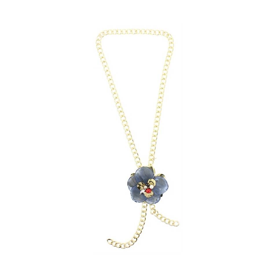 COLLAR LARGO CADENA COLG. FLOR