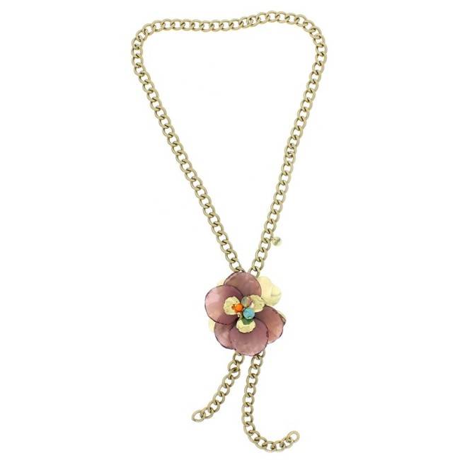 COLLAR LARGO CADENA COLG. FLOR