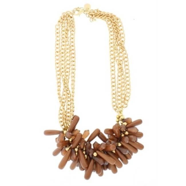 RESIN BEADS SHORT NECKLACE