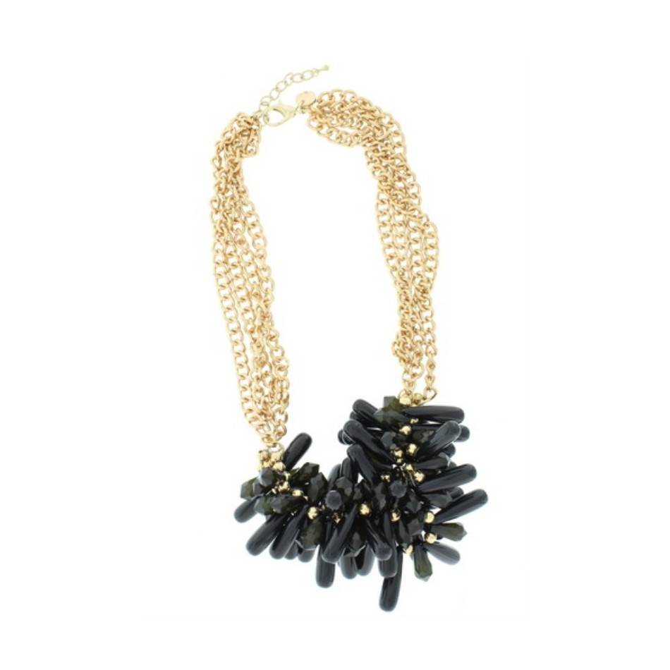 RESIN BEADS SHORT NECKLACE