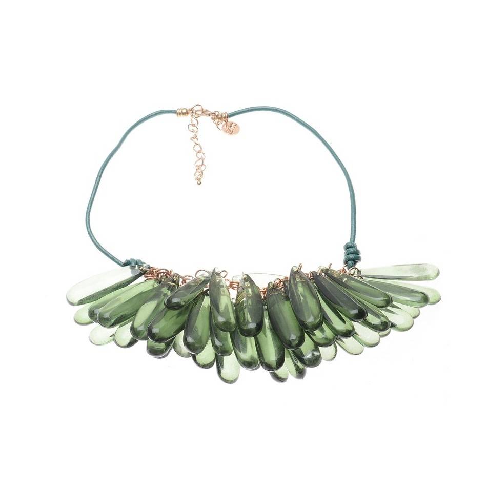 RESIN BEADS SHORT NECKLACE
