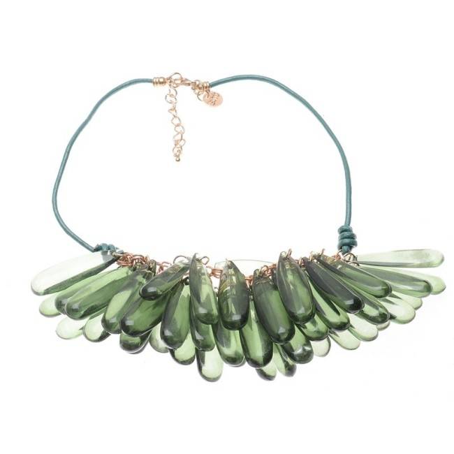 RESIN BEADS SHORT NECKLACE