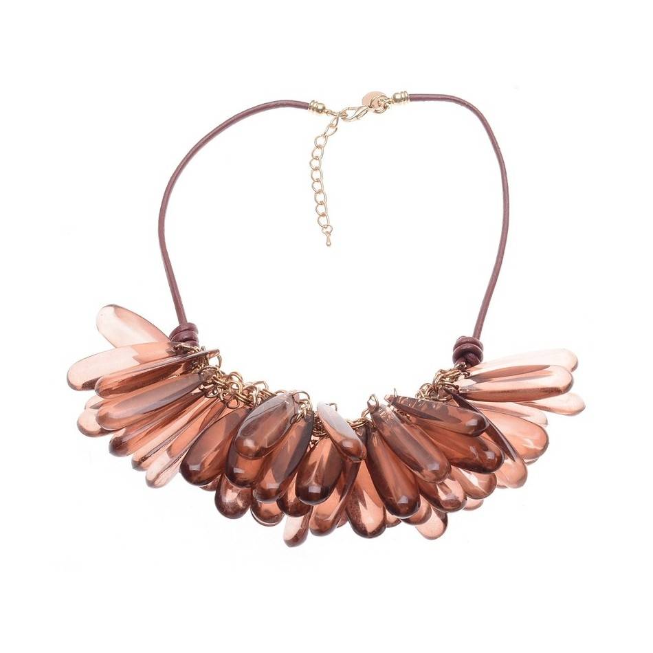 RESIN BEADS SHORT NECKLACE