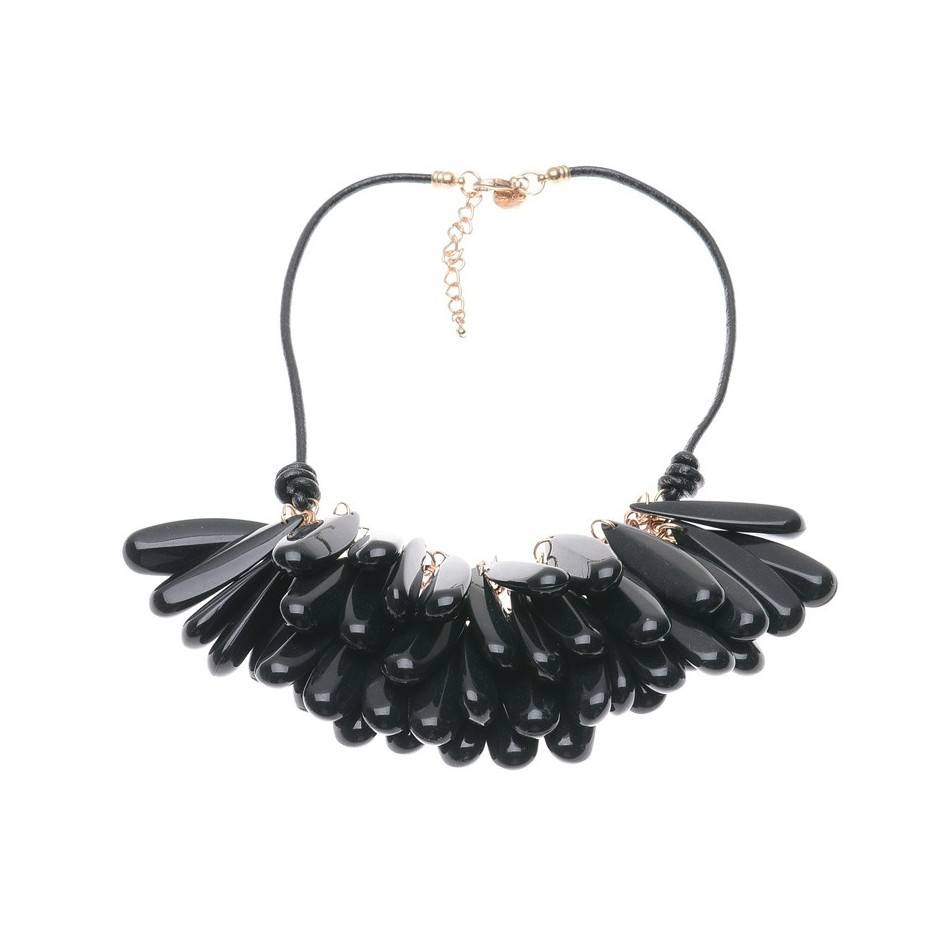 RESIN BEADS SHORT NECKLACE