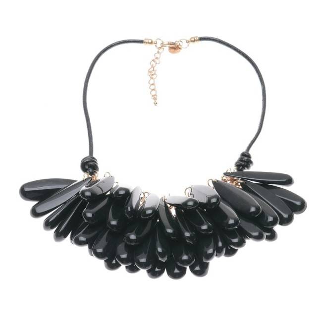 RESIN BEADS SHORT NECKLACE