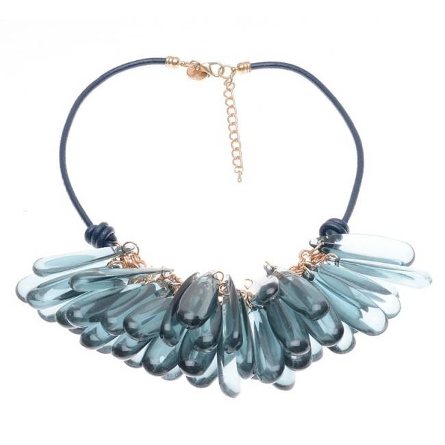 RESIN BEADS SHORT NECKLACE