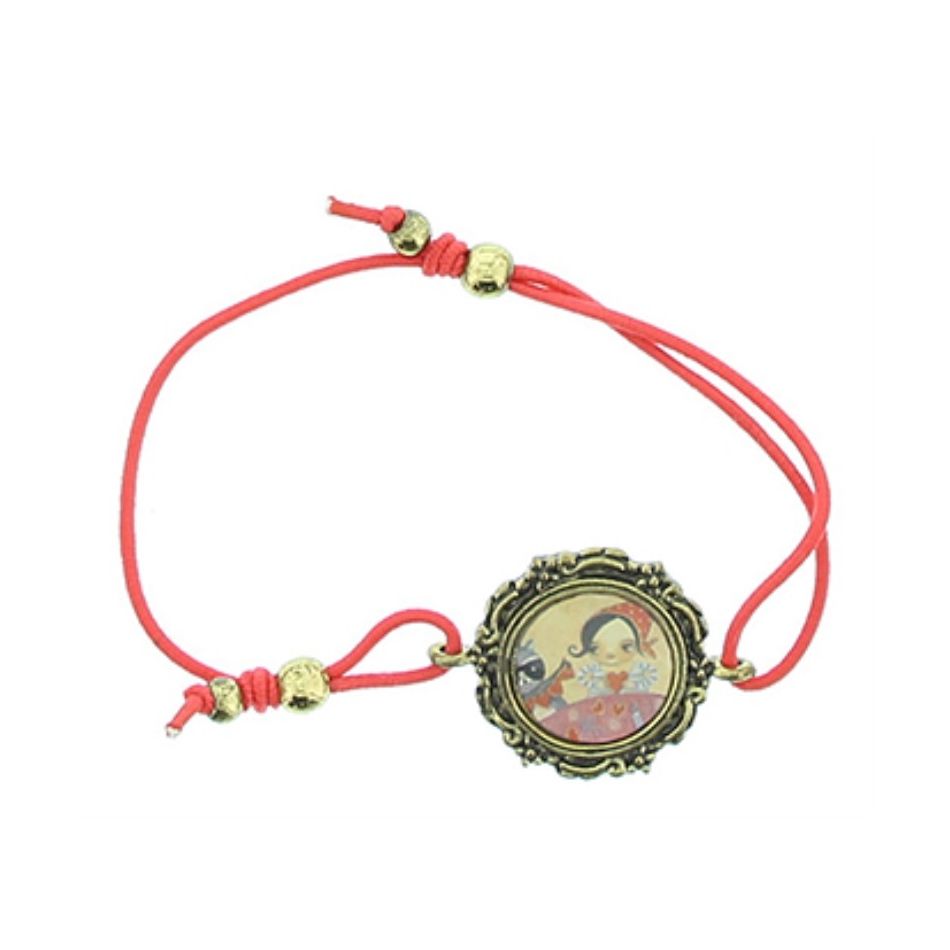 PULSERA GOMITA METAL ESMALTE