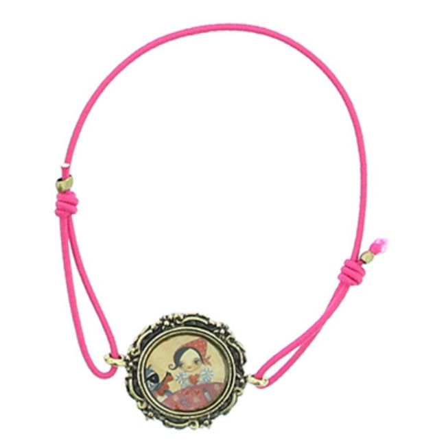 ENAMEL METAL ELASTIC BRACELET