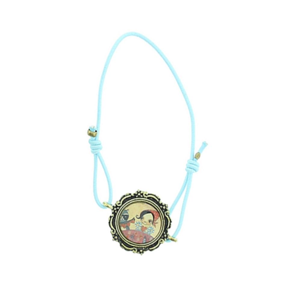 ENAMEL METAL ELASTIC BRACELET