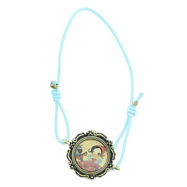 ENAMEL METAL ELASTIC BRACELET
