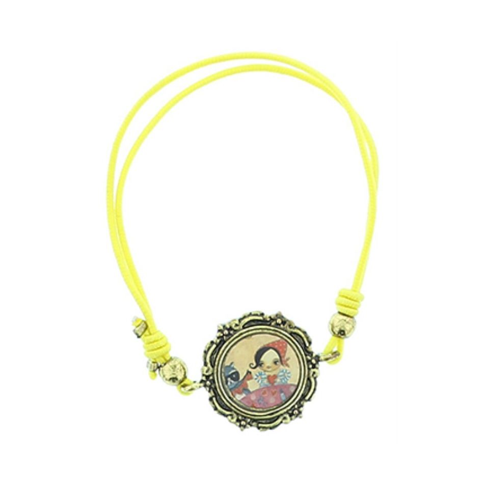 ENAMEL METAL ELASTIC BRACELET