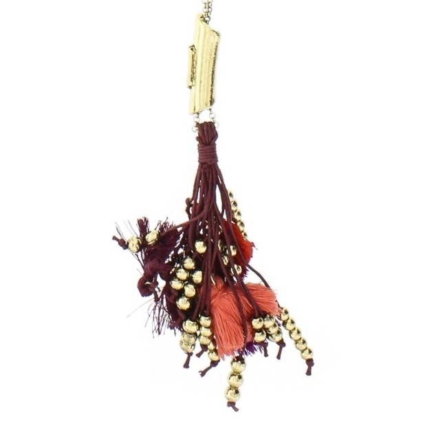 LONG FRINGED NECKLACE