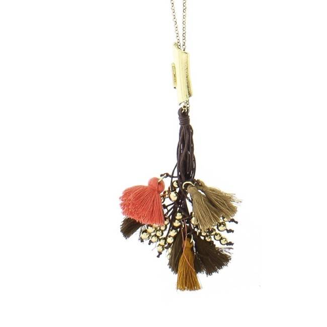 LONG FRINGED NECKLACE