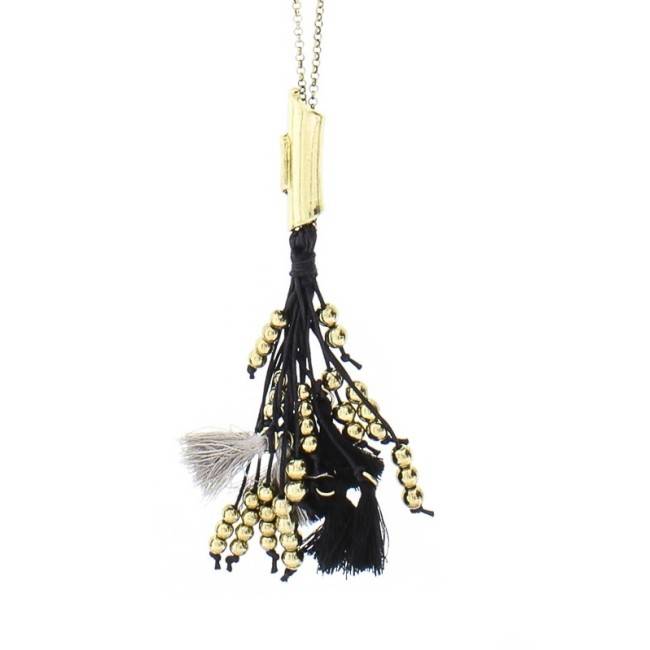 LONG FRINGED NECKLACE
