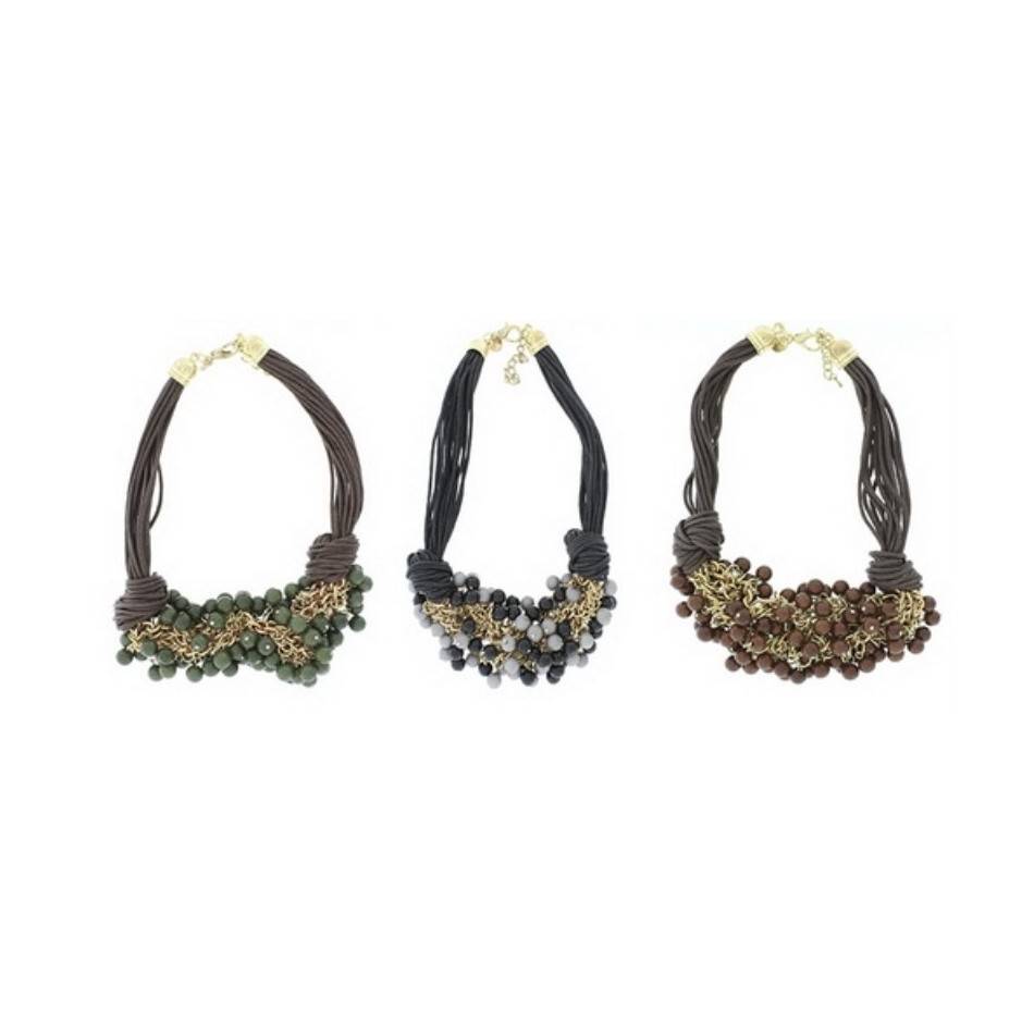 GARGANTILLA CORDONES CUENTAS