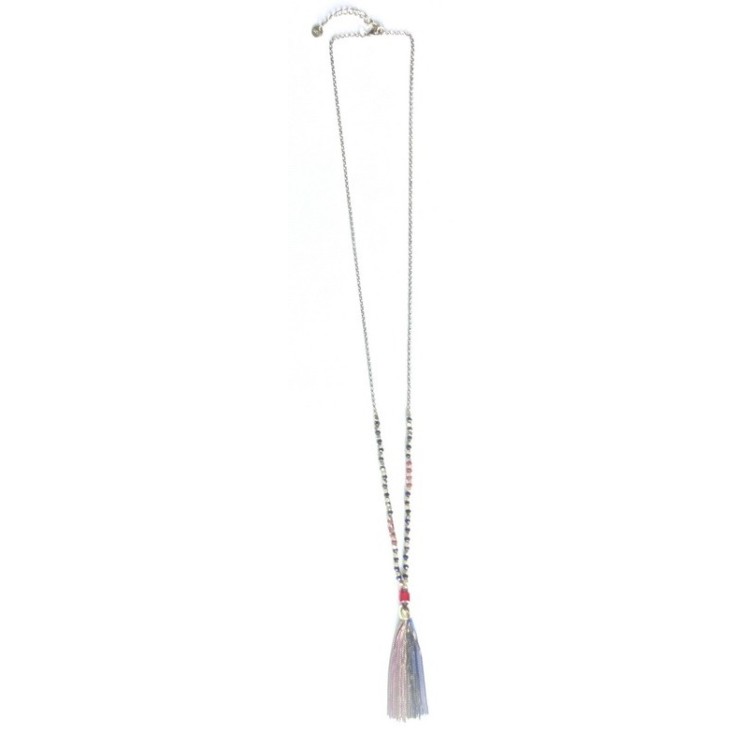 LONG PENDANT NECKLACE FRINGE 2