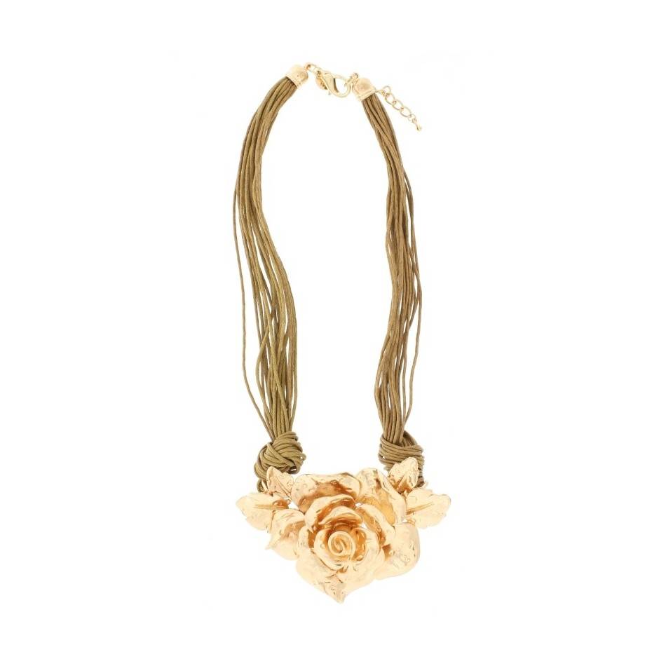 GARGANTILLA FLOR METAL