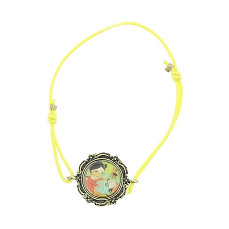 PULSERA GOMITA METAL ESMALTE