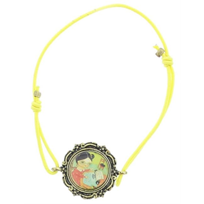 PULSERA GOMITA METAL ESMALTE