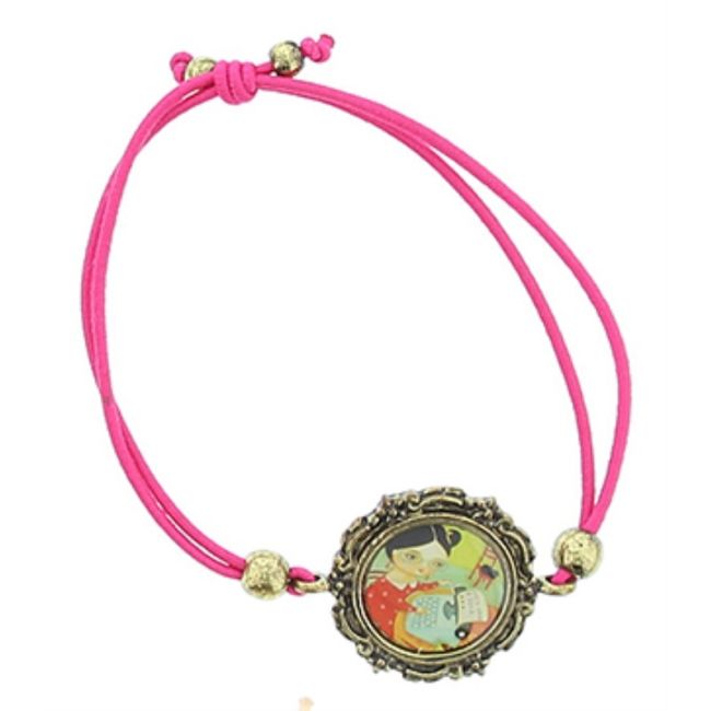 PULSERA GOMITA METAL ESMALTE