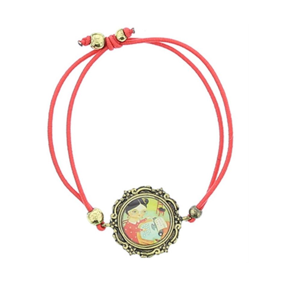 PULSERA GOMITA METAL ESMALTE