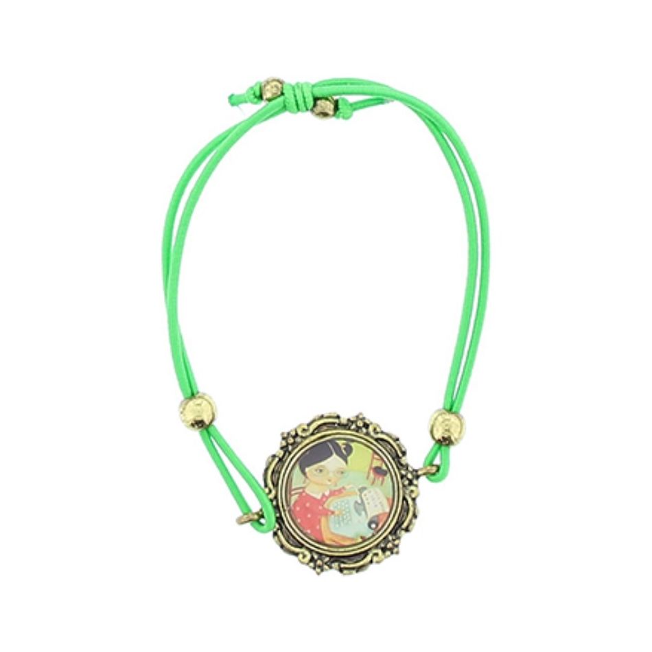 ENAMEL METAL ELASTIC BRACELET
