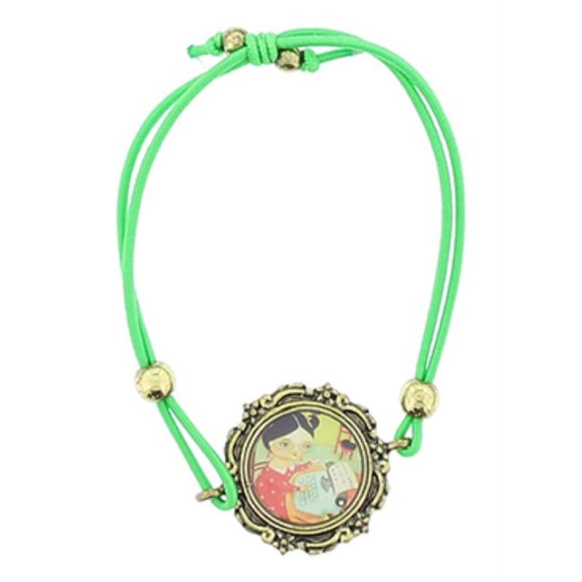 PULSERA GOMITA METAL ESMALTE