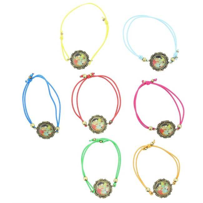 ENAMEL METAL ELASTIC BRACELET