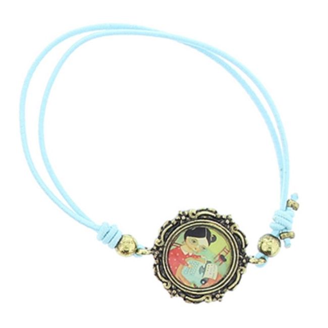 PULSERA GOMITA METAL ESMALTE