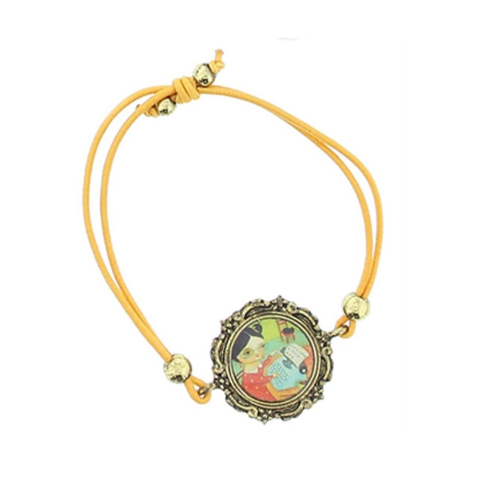 PULSERA GOMITA METAL ESMALTE
