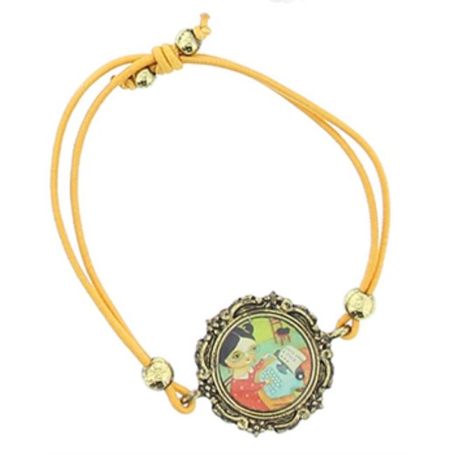 PULSERA GOMITA METAL ESMALTE