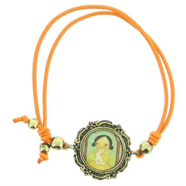 ENAMEL METAL ELASTIC BRACELET