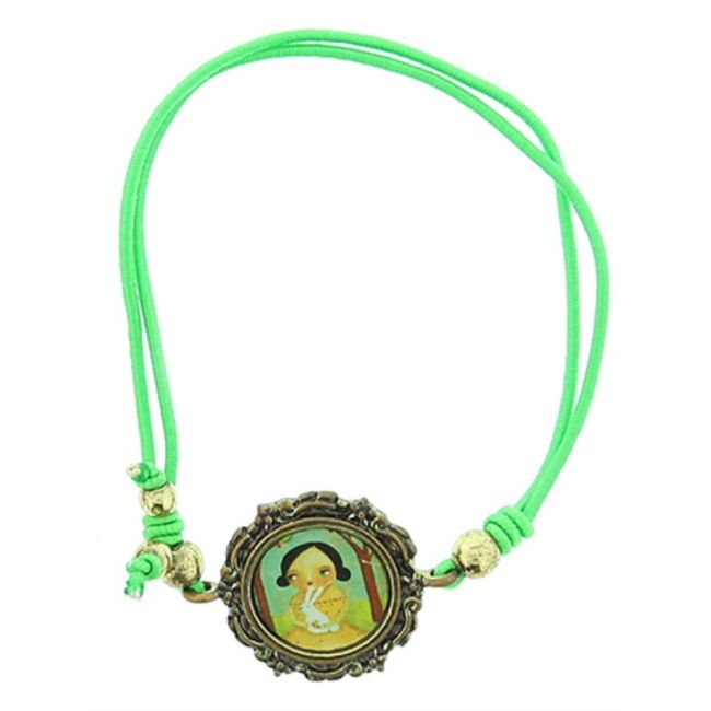 ENAMEL METAL ELASTIC BRACELET