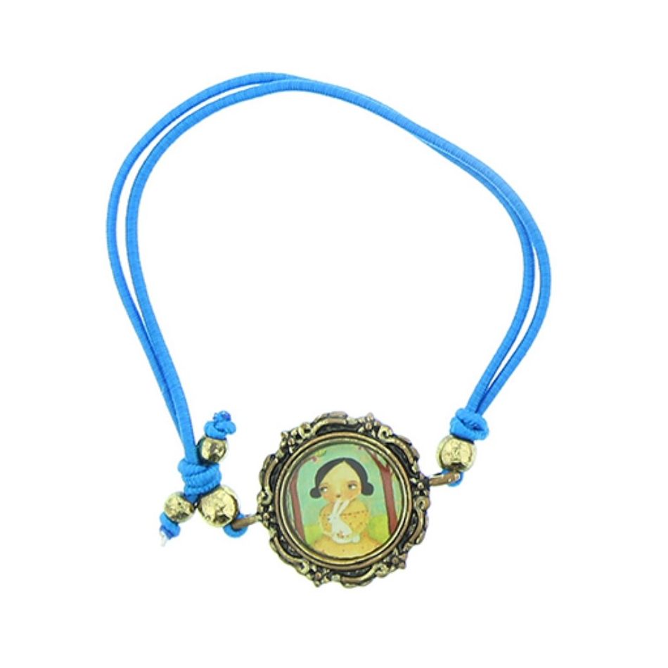 ENAMEL METAL ELASTIC BRACELET