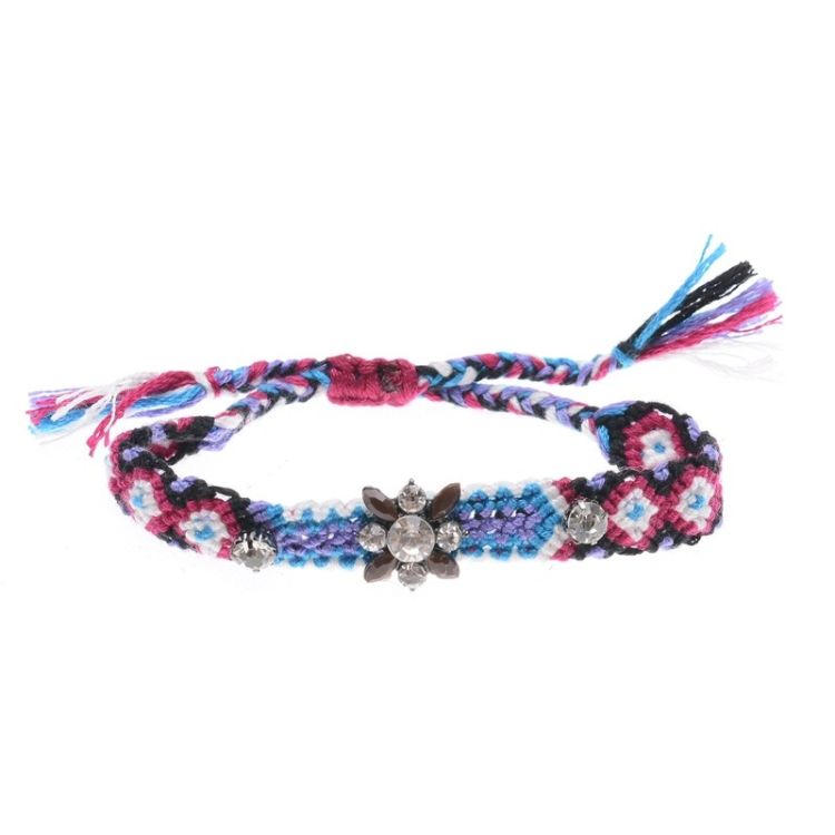 PULSERA  ÉTNICA CRISTALES