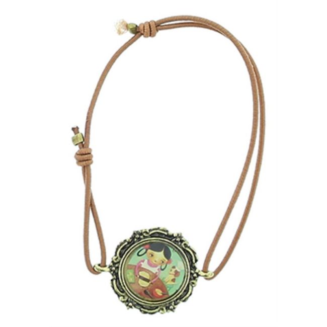 PULSERA GOMITA METAL ESMALTE