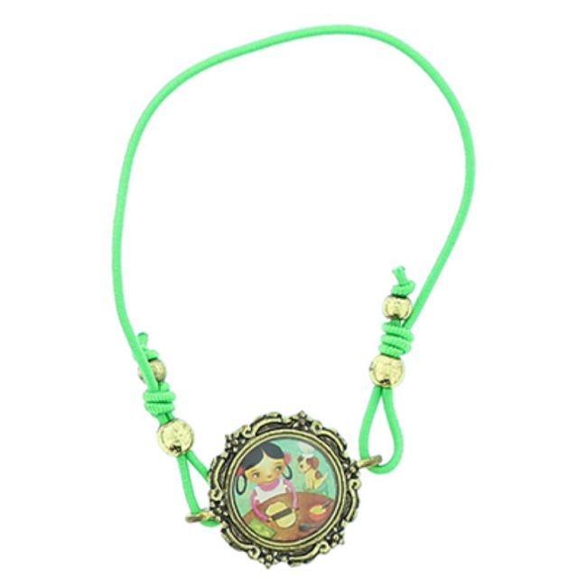 ENAMEL METAL ELASTIC BRACELET