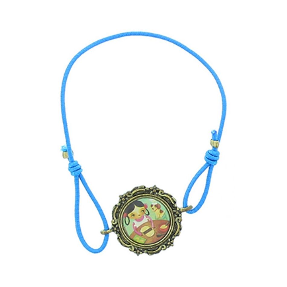 ENAMEL METAL ELASTIC BRACELET