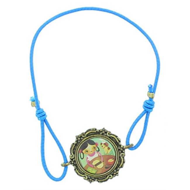 ENAMEL METAL ELASTIC BRACELET