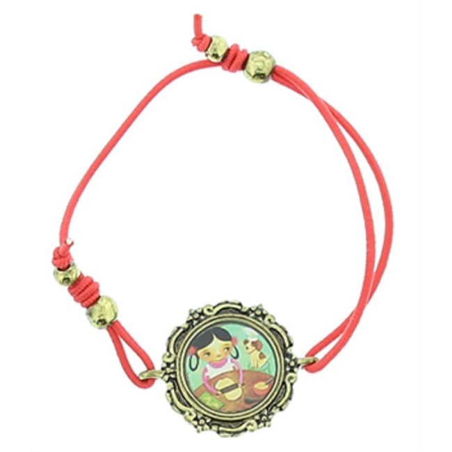 ENAMEL METAL ELASTIC BRACELET