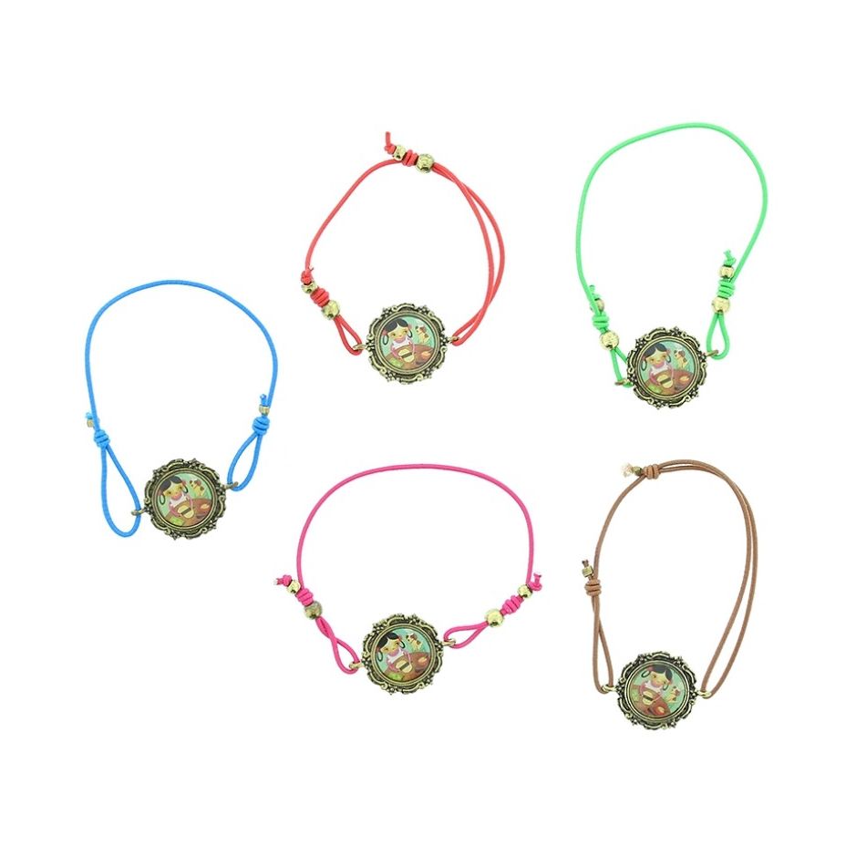 ENAMEL METAL ELASTIC BRACELET