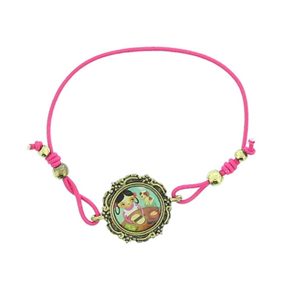 PULSERA GOMITA METAL ESMALTE