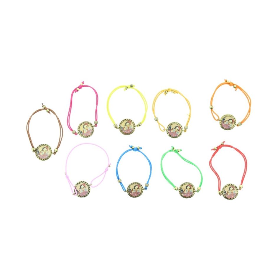 ENAMEL METAL ELASTIC BRACELET