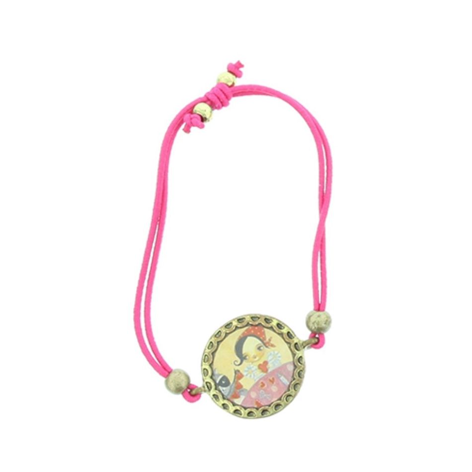 ENAMEL METAL ELASTIC BRACELET