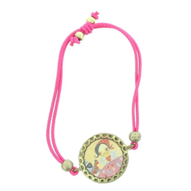 ENAMEL METAL ELASTIC BRACELET