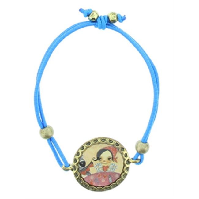 ENAMEL METAL ELASTIC BRACELET