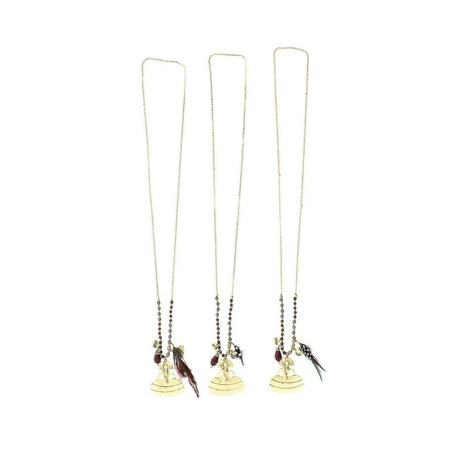 LONG PENDANT NECKLACE METAL