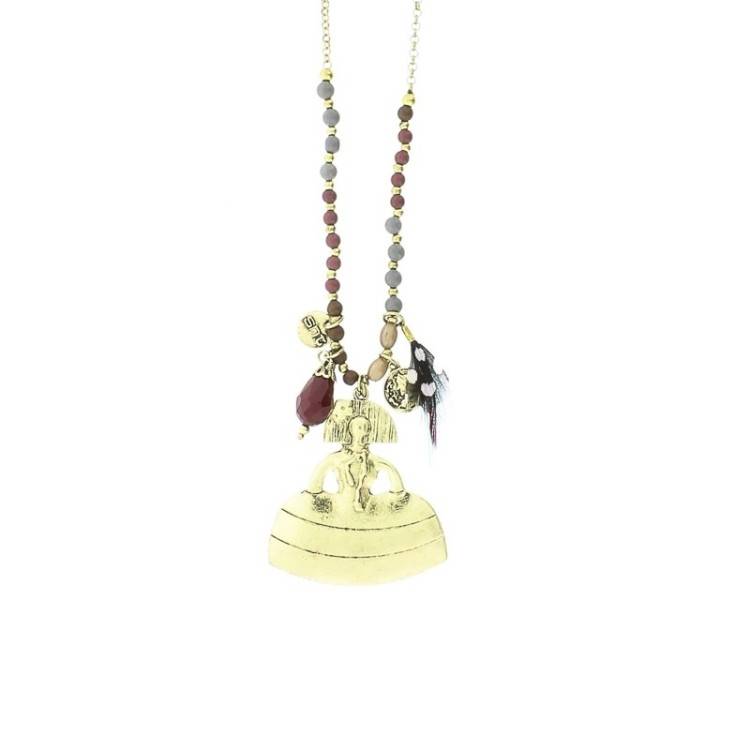LONG PENDANT NECKLACE METAL 2