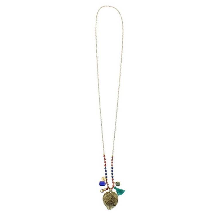COLLAR LARGO COLGANTE METAL
